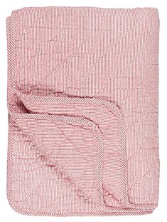 Quilt, rot/weiß gestreift130x180 cm von IB LAURSEN