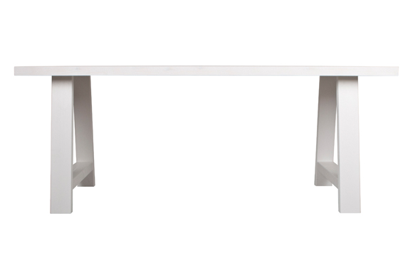 Holztisch, weiß, 200x90 1