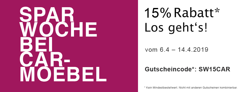  Shopping-Week bei car-Möbel 