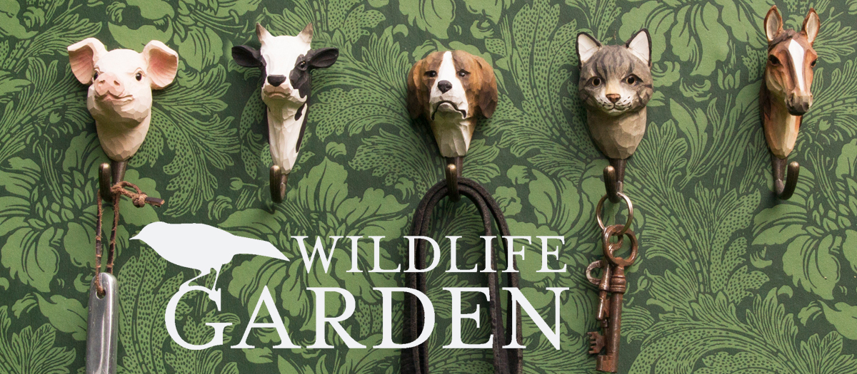  Handgeschnitzt aus Holz - WILDLIFE GARDEN 