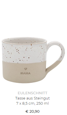  Tasse aus Steingut von Eulenschnitt 