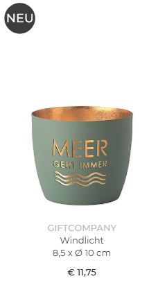  Windlicht Metall GIFTCOMPANY
 