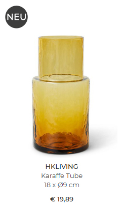  Karaffe Tube von HKliving 