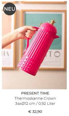  Thermoskanne Crown von present time 