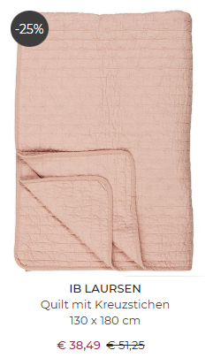  Quilt 130x180 mit Kreuzstichen von Ib Laursen 