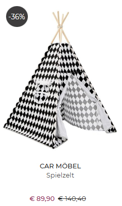  Kinderzelt mit tollem Mustern von car-Möbel 