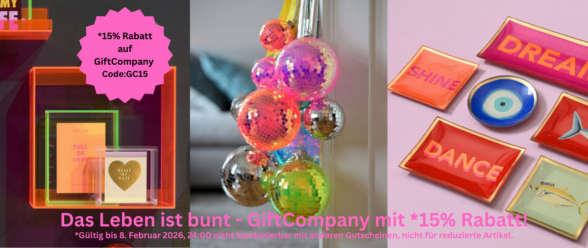  Mach dein Leben bunt mit Giftcompany und 15% Rabatt! 