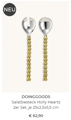  Salatbesteck Holly Hearts von Doing Goods 