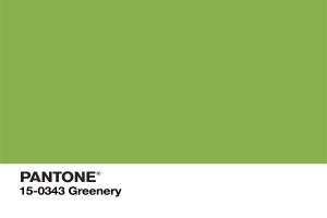 Pantone Farbe des Jahres "Greenery"
