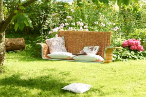 Hinsetzen und relaxen - am besten auf der Gartenschaukel