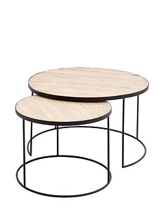 Couchtisch, 2er-Set, rund von CAR MÖBEL