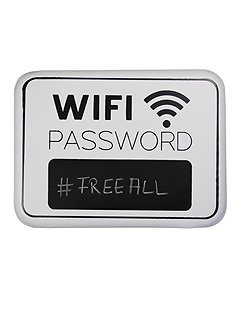 Metallschild Wifi