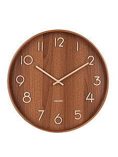 Wanduhr aus LindenholzØ 40 cm von PRESENT TIME