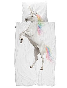 Bettwäsche Einhorn80x80/135x200 cm von SNURK