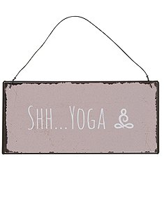 Metallschild "shh Yoga"7 x 15 cm von IB LAURSEN