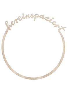 Holzkranz "hereinspaziert"Ø 31 cm von EULENSCHNITT