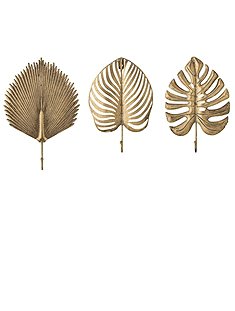 3er Set Garderobenhakenca. 37 x 5,5 x 26 cm von BLOOMINGVILLE