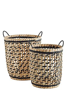 2er Set Körbe35/40x30/40 cm von MADAM STOLTZ