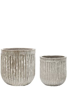 2er Set Übertöpfe Pharao40xØ40 / 50xØ50 cm von HOUSE DOCTOR