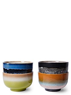 70's Bowls Groovy4er Set: 8 x Ø 13,5 cm von HKLIVING