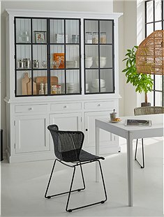 Vitrine m. Metalltüren222 x 49 x 186,5 cm von CAR MÖBEL