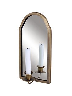 Kerzenhalter mit Spiegelca. 30 x 15 cm von STROEMSHAGA 