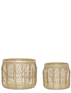 2er Set Körbe Luna30xØ34 / 34xØ44 cm von HÜBSCH INTERIOR