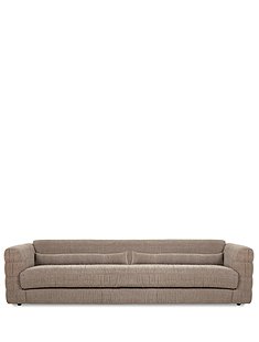 Club Sofa Linen Taupe72 x 108 x 274 cm von HKLIVING