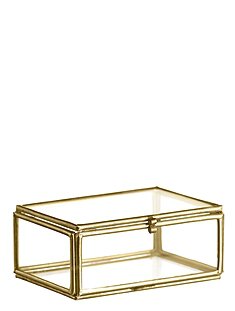 Glasbox, Messing3,5 x 6 x 8,5 cm von MADAM STOLTZ