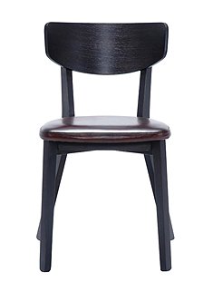 Stuhl, Eiche/Lederpolster80 x 42 x 44 cm von CAR MÖBEL