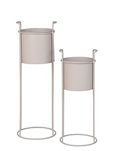 2er Set Pflanzenständer Rabo 50/65 x Ø18/21,5 cm von HOUSE NORDIC