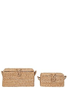 Körbe Bogra, 2er Set 15x22x30 / 20x28x40 cm von HOUSE NORDIC