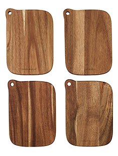 4er Set Schneidebrettchenje 1 x 13 x 18 cm von HOUSE DOCTOR