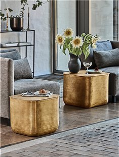 2er Set Coffee Table Cajas 38,5x45x45 / 42x52x52 cm von HOUSE DOCTOR