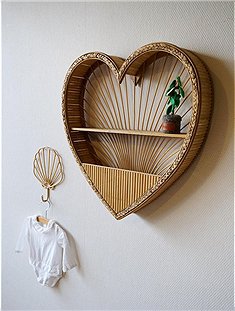 Wandregal Herz55 x 10 x 54 cm von KIDSDEPOT