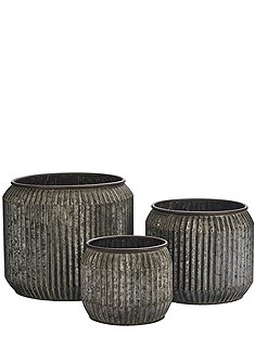 3er Set Blumentöpfemax. 35 x Ø35 cm von MADAM STOLTZ