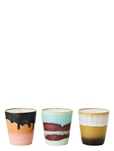 3er Set Duftkerze, je 80 ml6,2 x Ø5,8 cm von HKLIVING