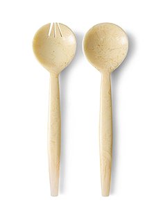 2er Set Salatbesteck Vanille28 x 5,7 cm von HKLIVING