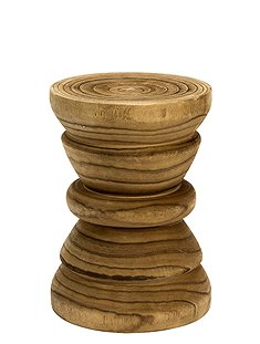 Holzhocker skulptural42 x Ø30 cm von MADAM STOLTZ