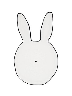 Hasenteller mit Ohren21 cm von BASTION COLLECTIONS