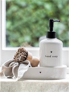 ovales Tray, 2 Fächer 4 x 9 x 17,5 cm  von BASTION COLLECTIONS