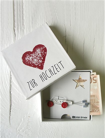 Geldgeschenkboxen2,2 x 10 x 10 cm von GOOD OLD FRIENDS