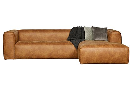 Ecksofa mit Lederbezugrechts / links von WOOOD