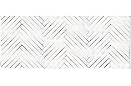 Vinylmatte White Fishbone 2 Gößen von BEIJA FLOR