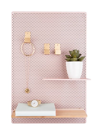 Memoboard mit Regal + Haken von PRESENT TIME