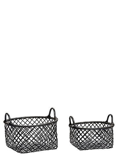 2er Set Körbe 2 Größen von HÜBSCH INTERIOR