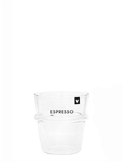 Espresso Glas6,6 x 6,2 cm von BASTION COLLECTIONS