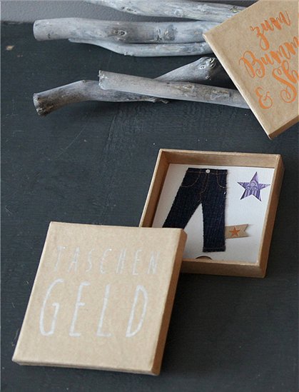 Geldgeschenkboxen2,2 x 10 x 10 cm von GOOD OLD FRIENDS