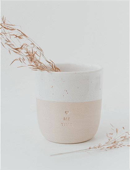Becher aus Steingut9,5 x 8,5 cm, 350 ml von EULENSCHNITT