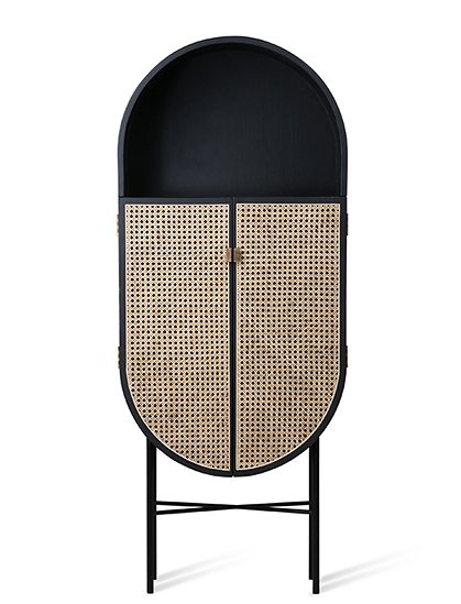 Ovaler Schrank 160 x 30 x 65 cm von HKLIVING